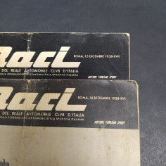Lotto di 2 riviste automobilistiche Raci dell'anno 1938. Pieghe e spellature 2