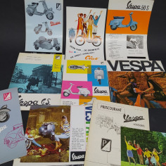 Lotto di 11 cataloghi motocicletta Vespa in lingua olandese anni '60/'70 2