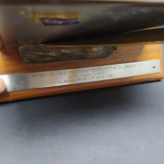 Premio del Raduno Alpini Vespisti del 1966 a La Spezia con bandierina smaltata 2