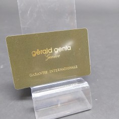 Garanzia internazionale di orologio Gerald Genta non compilata. Buone condizioni