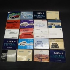 Blocco libretti uso e manutenzione misti Toyota, Lancia, Skoda, BMW. Mediocri