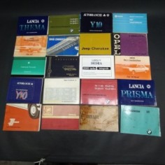 20 libretti uso e manutenzione misti Fiat, Lancia, Bluik, Excalibur. Mediocri