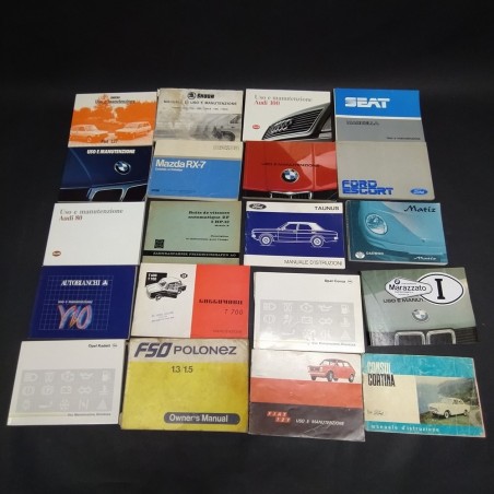 Lotto libretti uso e manutenzione misti Daewoo, ZF, Goggomobil, Audi. Mediocri