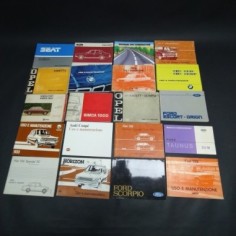 20 libretti uso e manutenzione misti Fiat, Talbot, Opel, BMW. Condizini mediocri
