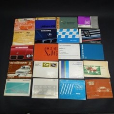 20 libretti uso e manutenzione misti Jaguar, Paugeot,BMW. Conservazione mediocre