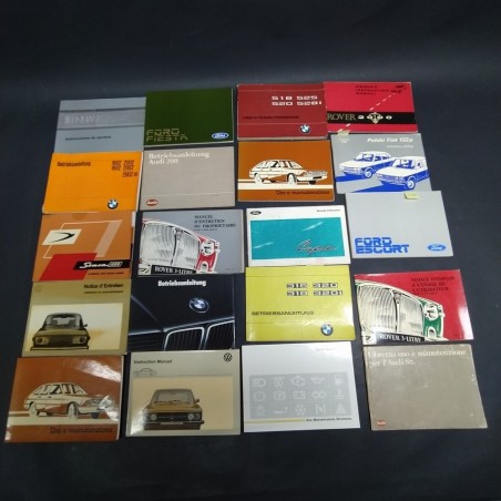 Lotto libretti uso e manutenzione misti Rover, Audi, Volkswagen, BMW. Mediocri