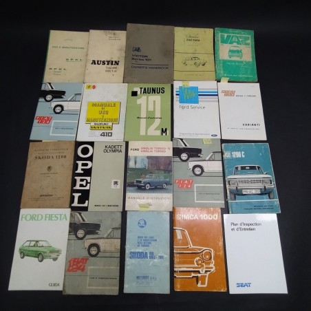 Blocco libretti uso e manutenzione misti VAZ, ZAZ, Victor, Austin. Mediocri