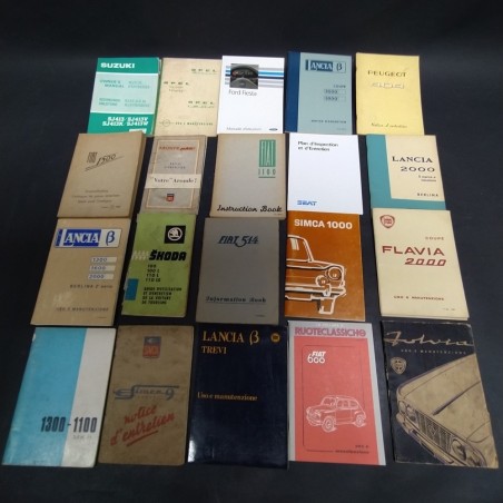 Lotto libretti uso e manutenzione misti Lancia, Skoda, Fiat,Suzuki. Mediocri