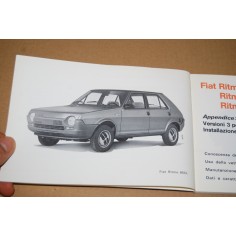 LIBRETTO USO MANUTENZIONE FIAT RITMO 4° edizione X 1978 NUOVO
