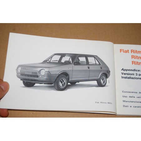 LIBRETTO USO MANUTENZIONE FIAT RITMO 4° edizione X 1978 NUOVO