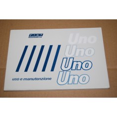 LIBRETTO USO MANUTENZIONE FIAT UNO COPERTINA BIANCA SCRITTE BLU