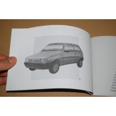 LIBRETTO USO MANUTENZIONE FIAT UNO COPERTINA BIANCA SCRITTE BLU 2