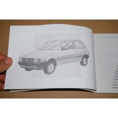 LIBRETTO USO MANUTENZIONE FIAT UNO COPERTINA CELESTE SCRITTE ROSSE 2