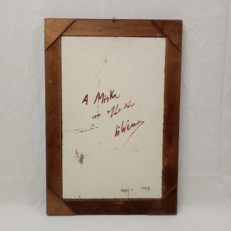 Quadro olio su tavola Silvano d'Ambrosio S. Giorgio e il drago 1999
