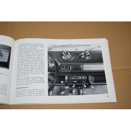 LIBRETTO USO MANUTENZIONE FIAT 128 5° ed. VII 1970 MOLTO BUONO