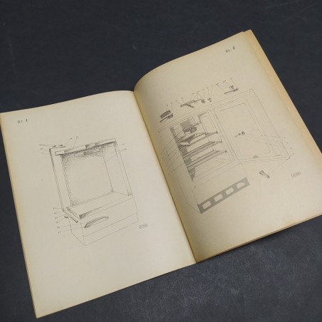 Libretto ricambi Frigorifero Fiat mod.120 anni '50. Forti ingiallimenti
