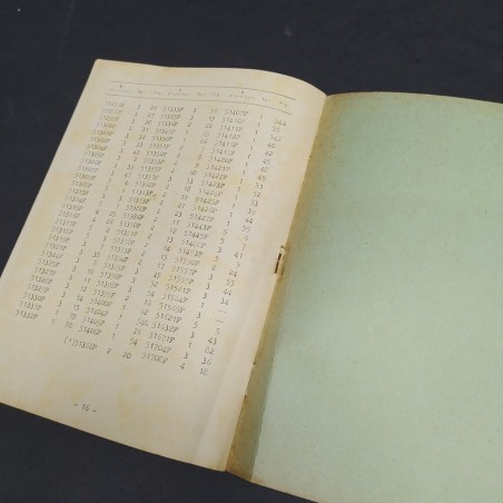 Libretto ricambi Frigorifero Fiat mod.175 anni '50 Annullato. Ingiallimenti