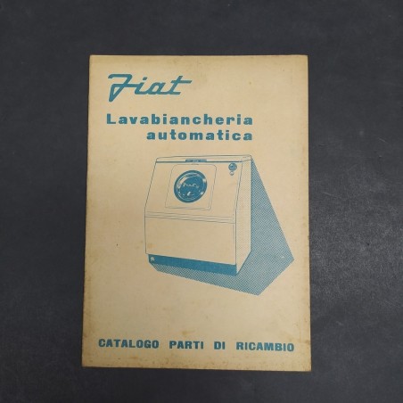 Catalogo parti di ricambio per lavabiancheria Fiat anni '50. Ingiallimenti