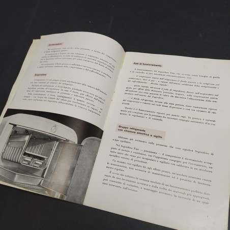 Libretto d'istruzioni Frigorifero Fiat da 175 lt anni '50. Condizioni discrete