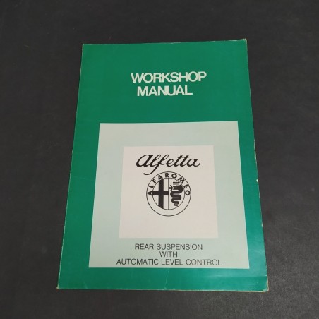 Libretto Workshop Manual auto Alfa Romeo Alfetta 1979 in inglese