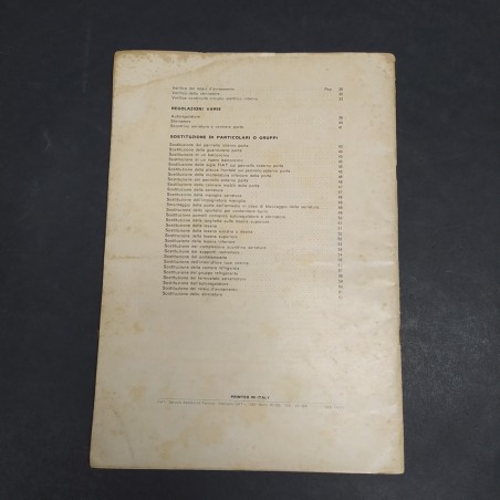 Libretto d'installazione e uso frigorifero Fiat mod. 125/155/240 lt anni '50