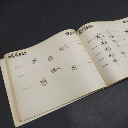Libretto ricambi vetture Alfa Romeo F20/F20 n Saviem 1974. Aloni grigi