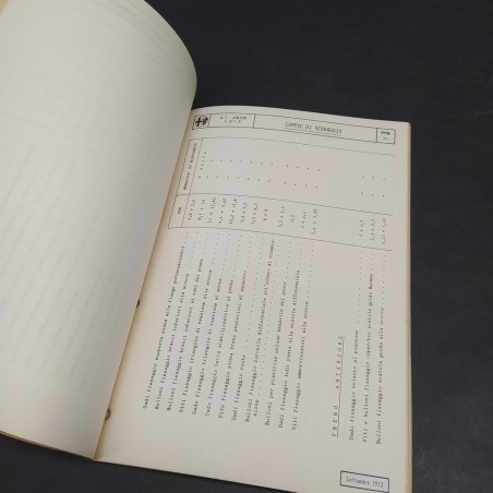 Libretto auto Alfa Romeo GT Junior 1.3 / 1.6 del 1973, rilegatura a spille