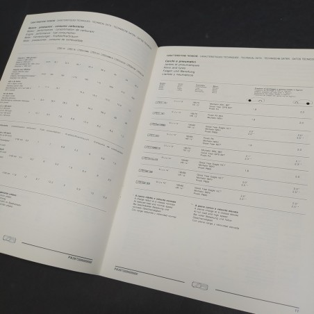 Libretto Product Bulletin auto Alfa Romeo 75 tipo 161, 1987. CopertIna ingrigita
