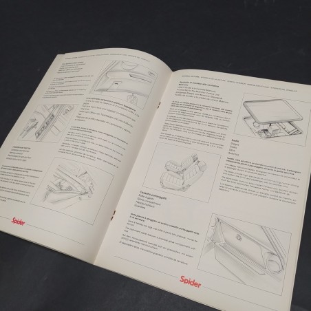 Libretto Product Bulletin auto Alfa Romeo Spider, 1989. Buone condizioni