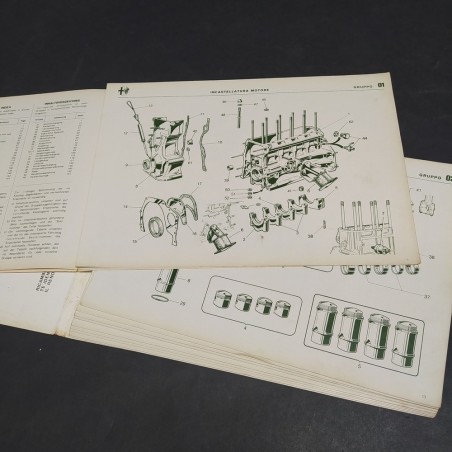 Catalogo dei ricambi meccanici originali Alfa Romeo 1972. Condizioni mediocri