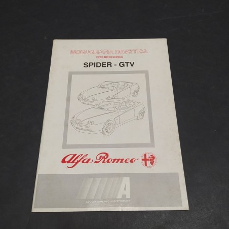 Monografia didattica per meccanici per auto Alfa Romeo Spider/GTV, 1994. Polvere
