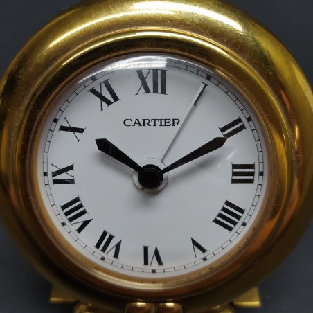 Orologio da tavolo originale Cartier placcato oro mov. quarzo