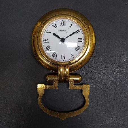Orologio da tavolo originale Cartier placcato oro mov. quarzo