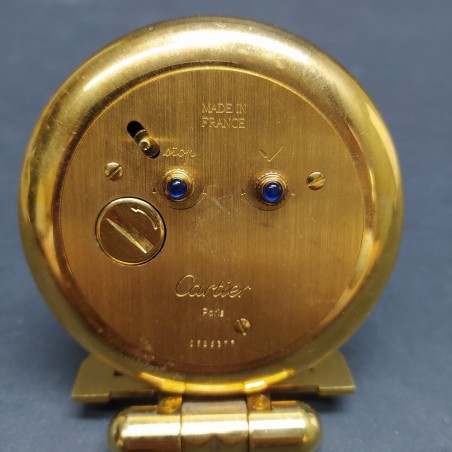 Orologio da tavolo originale Cartier placcato oro mov. quarzo