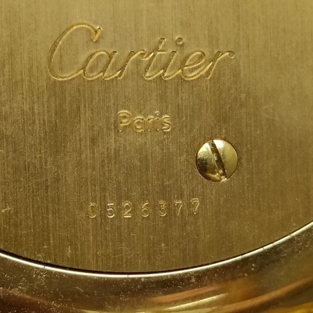 Orologio da tavolo originale Cartier placcato oro mov. quarzo