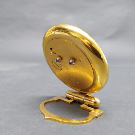 Orologio da tavolo originale Cartier placcato oro mov. quarzo