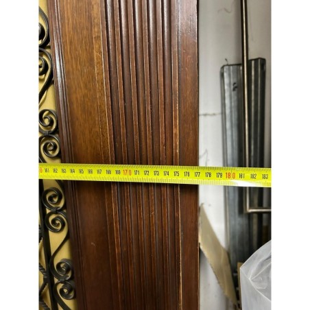 Mobile libreria fine 800 in legno massiccio cesellato con vetri a piombo