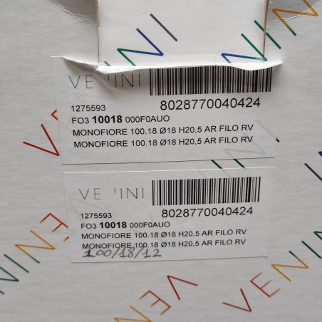 Venini vaso Monofiore Balloton colore arancione cod. 100.18 nuovo