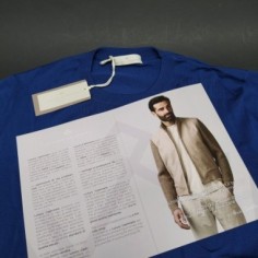 Maglioncino uomo Luxury Cashmere 100% lana merinos blu royal tg. 50 nuovo 2