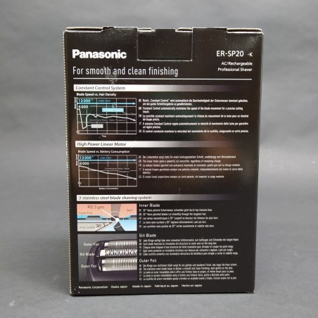 Panasonic ER-SP20-K rasoio professionale a lamina – usato in ottime condizioni