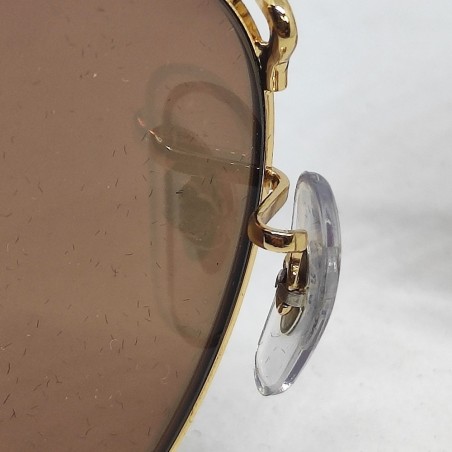 Occhiali sole uomo Ray-Ban RB3447 lenti rosa montatura oro usati pari nuovo