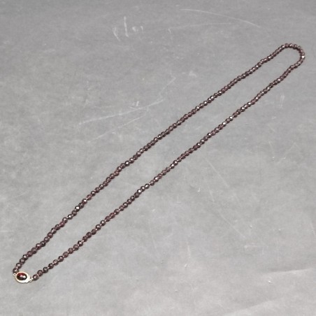 Collana di granato fermaglio in argento peso circa 100 grammi usata