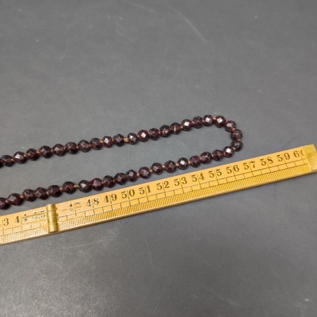 Collana di granato fermaglio in argento peso circa 100 grammi usata