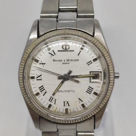 Orologio polso donna Baume Mercier ref 1187 tutto acciaio manca corona usato