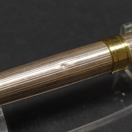 Penna stilografica fusto in argento 925 dettagli dorati anni 70 usata