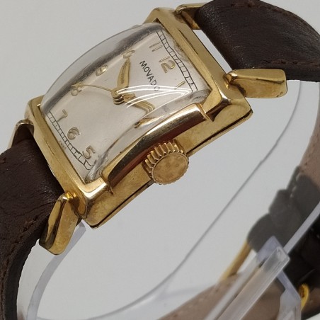 Orologio polso uomo Movado movimento meccanico laminato oro 10 carati usato
