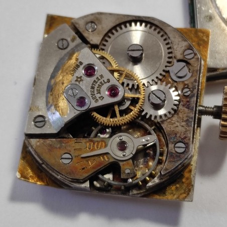 Orologio polso uomo Movado movimento meccanico laminato oro 10 carati usato