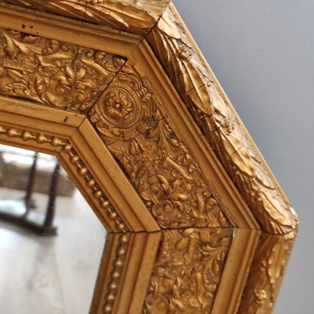 Specchio da parete con cornice floreale tardo 800 50x70 cm