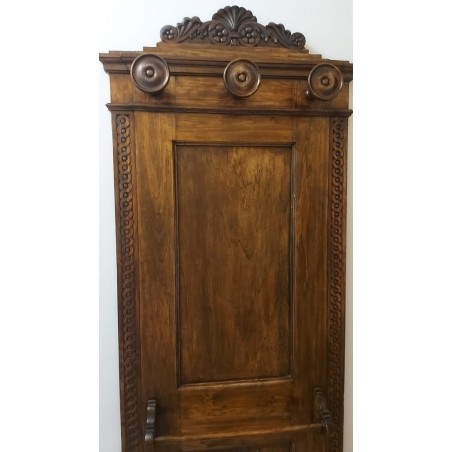 Attaccapanni da parete in legno massiccio fine 800 primo 900