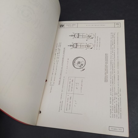 Libretto caratteristiche tecniche auto Alfa Romeo Giulia Super 1.3/1.6. Macchie